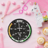 Vliegtuig vliegsnelheidsindicatielampje papieren bordje (Feest)