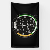 Vliegtuig vliegsnelheidsindicatielampje spandoek (Verticaal)