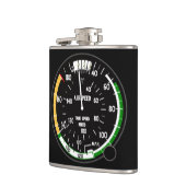 Vliegtuig-vliegsnelheidsindicator Heupfles (Links)