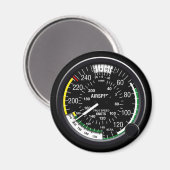 Vliegtuig vliegsnelheidsmeter magneet (Voorkant / Achterkant)