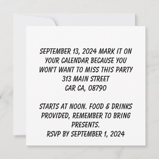 Vliegtuig vliegt over banner van gelukkige verjaar kaart (Achterkant)