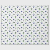 Vliegtuig Vliegtuig verjaardagsfeestje Cadeaupapier (Vlak)