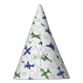 Vliegtuig Vliegtuig verjaardagsfeestje Feesthoedjes (Rechts)