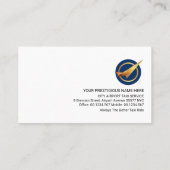 Vliegtuig Vliegveld Taxi Service Visitekaartje (Achterkant)