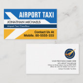 Vliegtuig Vliegveld Taxi Service Visitekaartje (Voorkant / Achterkant)