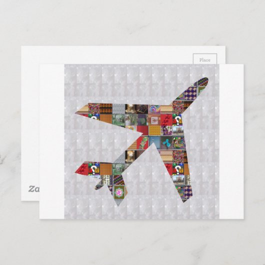 VLIEGTUIG Vlucht Reizen GroepCARD TEAMcard NVN491 Briefkaart (Voorkant / Achterkant)