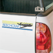 Vliegtuig voor beukenvliegtuigen bumpersticker (Op Truck)