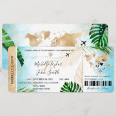 Vliegtuig voor de aanlandingsreis kaart (Voorkant / Achterkant)