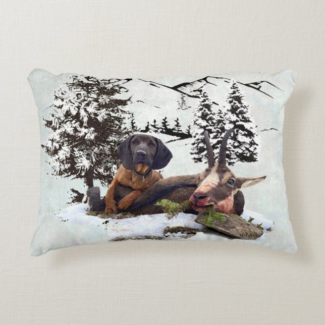 Vliegtuig voor de jacht op gebergte accent kussen (Voorkant)