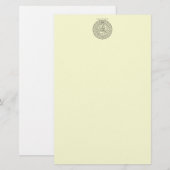 Vliegtuig voor de visserij op vissers met de henge briefpapier (Voorkant / Achterkant)