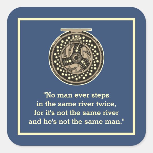 Vliegtuig voor de visserij op vissers met de henge vierkante sticker (Voorkant)