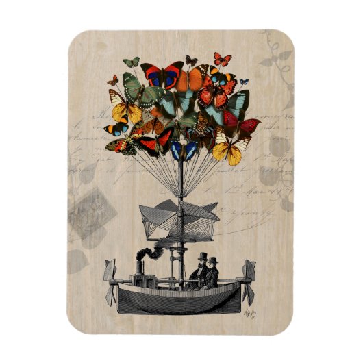 Vliegtuig voor de vlinder 2 magneet (Verticaal)