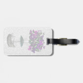 Vliegtuig voor de vlinder 2 Paars en groen Bagagelabel (Achterkant horizontaal)