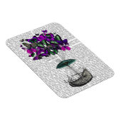 Vliegtuig voor de vlinder 2 Paars en groen Magneet (Rechterzijde)