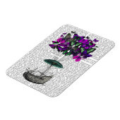 Vliegtuig voor de vlinder 2 Paars en groen Magneet (Linkerzijde)