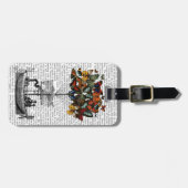 Vliegtuig voor de vlinder bagagelabel (Voorkant horizontaal)