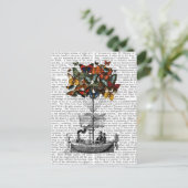 Vliegtuig voor de vlinder briefkaart (Staand voorkant)