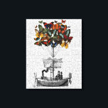 Vliegtuig voor de vlinder canvas afdruk<br><div class="desc">Kinderen</div>