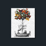 Vliegtuig voor de vlinder canvas afdruk<br><div class="desc">Kinderen</div>