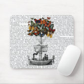 Vliegtuig voor de vlinder muismat (Met muis)