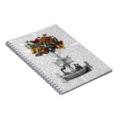 Vliegtuig voor de vlinder notitieboek (Rechterzijde)