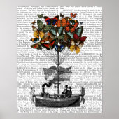 Vliegtuig voor de vlinder poster (Voorkant)