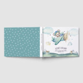 Vliegtuig voor digitale Waterverf Pilot Teddy Bear Gastenboek (Volledig)