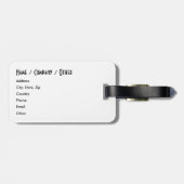 Vliegtuig voor elke visser bagagelabel (Achterkant horizontaal)