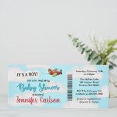 Vliegtuig voor het instappen van een Baby shower i (Staand voorkant)