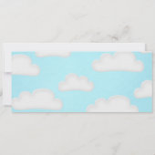 Vliegtuig voor het instappen van een Baby shower i (Achterkant)