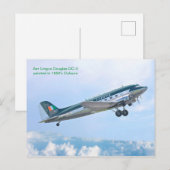 Vliegtuig voor kaart (Voorkant / Achterkant)