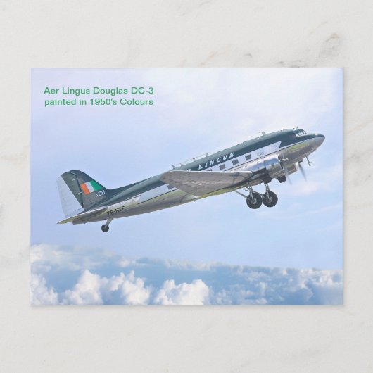 Vliegtuig voor kaart (Voorkant)