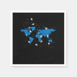 Vliegtuig voor reizen Servet