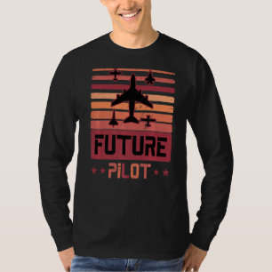 vliegtuig voor toekomstige pilotenstudenten t-shirt