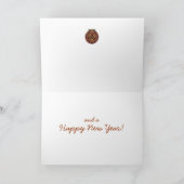 Vliegtuig voor vissers feestdagen kaart (Binnen)