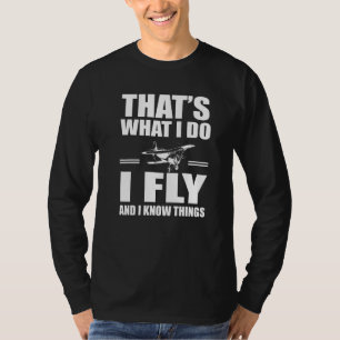 Vliegtuig voor Vliegtuig van Gezegde met vleugelvl T-shirt
