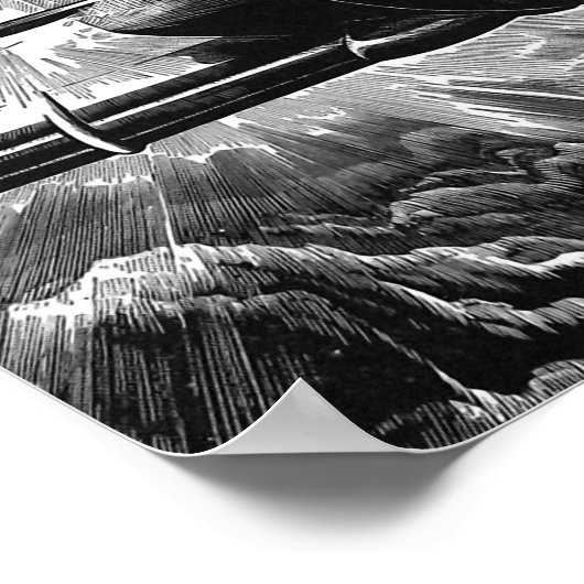  vliegtuig voor vliegtuigvliegen Kunst Afdrukken Poster (Hoek)