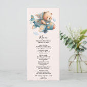 Vliegtuig voor waterverf tegen luchtdruk, teddybee menu (Staand voorkant)