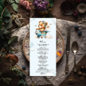 Vliegtuig voor waterverf tegen luchtdruk, teddybee menu