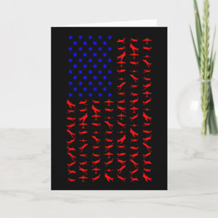 Vliegtuig VS Vlag Amerikaanse Onafhankelijkheidsda Kaart