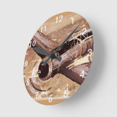 Vliegtuig wandklok (Hoek)