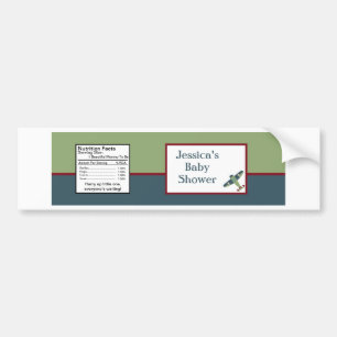 Vliegtuig Water Flessenetiket Bumpersticker