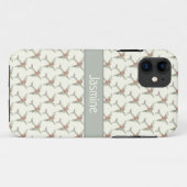 Vliegtuig wereldkaart aangepaste naam Case-Mate iPhone case (Achterkant (horizontaal))