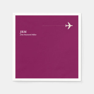 Vliegtuig Wijnkleur Pilot Party Aero Servet