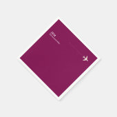 Vliegtuig Wijnkleur Pilot Party Aero Servet (Hoek)