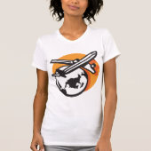 Vliegtuig World Travel Vrouwen T-shirt (Voorkant)