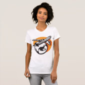 Vliegtuig World Travel Vrouwen T-shirt (Voorkant volledig)