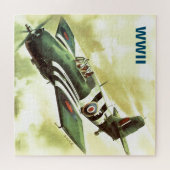  vliegtuig WWWII Wereldoorlog 2 Kunstschilder Legpuzzel (Horizontaal)