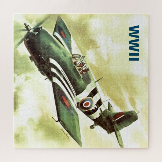  vliegtuig WWWII Wereldoorlog 2 Kunstschilder Legpuzzel (Horizontaal)
