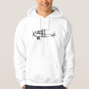 vliegtuig - zwart hoodie